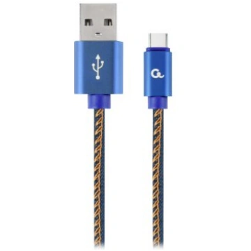 Cablexpert Premium Jeans (Denim) Type-C USB Cable 