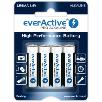 Alkaline batteries everActive Pro Alkaline LR6 AA 