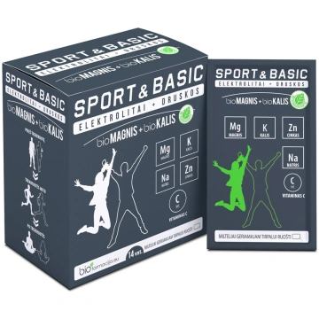 SPORT&BASIC bioMagnijs + bioKālijs, elektrolīti + 