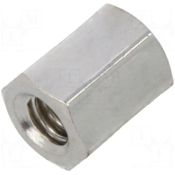Screwed spacer sleeve | Int.thread: M2,5 | 5mm | h