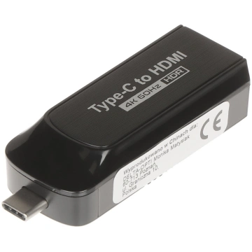 Adapter USB Vision USB-C - HDMI Czarny (USB-C/HDMI
