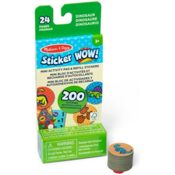 Sticker Wow - uzpildījums + mini grāmatiņa - Dinoz