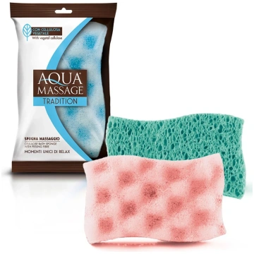 AQUA MASSAGE Sūklis masāžas celulozas Tonica ,12