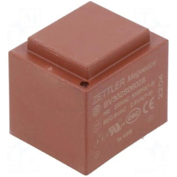 Transformer: encapsulated | 2.8VA | 230VAC | 6V | 
