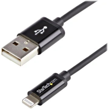 Startech 1m (3ft) Black Apple 8-pin Lightning Conn