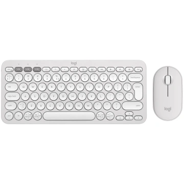 KEYBOARD +MOUSE COMBO PEBBLE 2/WHITE 920-012240 LO