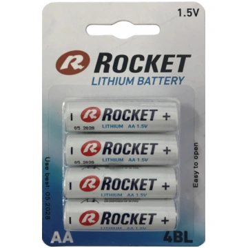 AA baterijas Rocket Lithium, 4 gab. FR6-4/BL