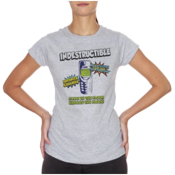 T-Shirt Nokia3310 Indistruttibile Telefono Anni 90