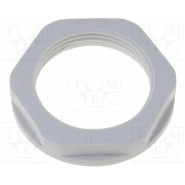 Nut; M40; polyamide 6; 50mm; light grey; Thread: m