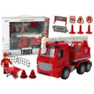 LEAN Toys LeanToys Fire Department Set Crane Road 