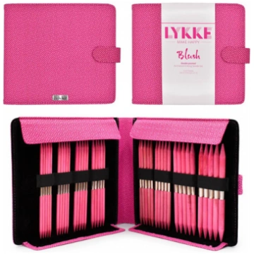 LYKKE BLUSH double pointed set, 6" LARGE