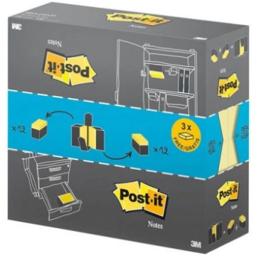 Post-it Bloczek samoprzylepny 653CY-VP20 zolty 38x