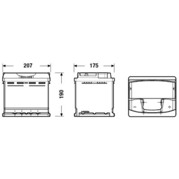 EXIDE EA530 Startera akumulatoru baterija