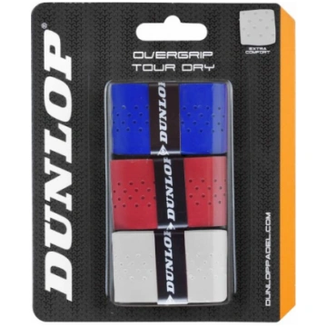 Padel racket overgrip Dunlop TOUR DRY 3-blister wh