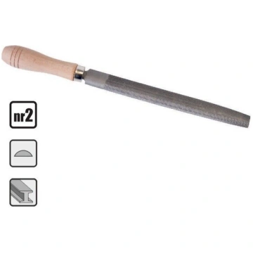 Corona C4947 pusapaļa metāla vīle 250mm Richmann