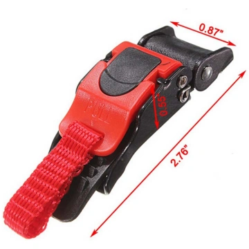 ATV Bike Helmet Clip Chin Strap Quick Release Pull