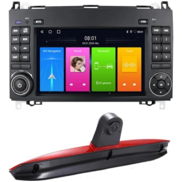7 collu Android auto radio ar GPS navigatoru Carpl