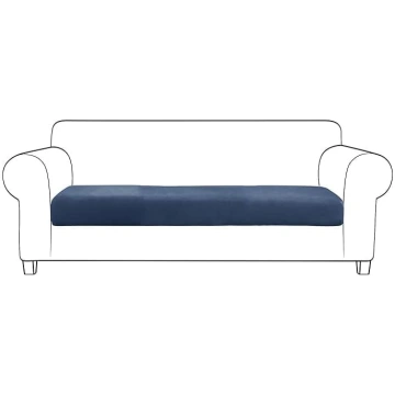 Stretch Sofa Seat Cushion Cover, Large Velvet Seat