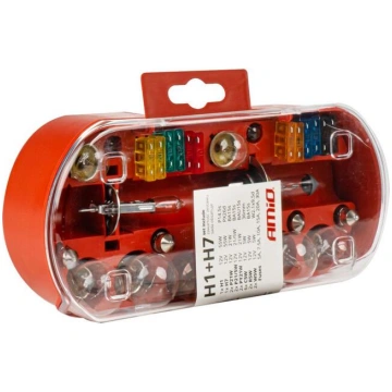 Halogenspuldžu komplekts 30pcs (H1+H7) AMIO-03960 