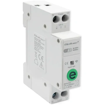 Qoltec Wi-Fi DIN rail relay with electricity meter