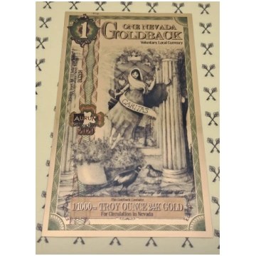 2020 Nevada 1 Goldback FIRST YEAR OF NV COLLECTION