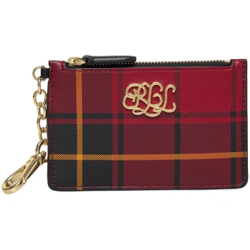 Lauren Ralph Lauren - Plaid Nappa Leather Zip Card