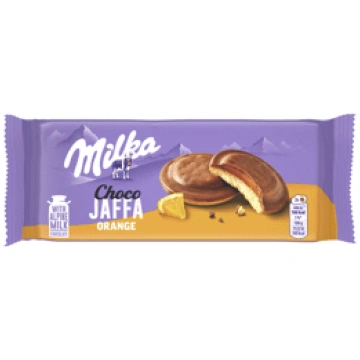 Cepumi MILKA Choco Jaffa apelsīnu 147g