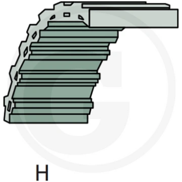 Dubulta zobsiksna Type H, 2600-DS8M-20, M150718, M