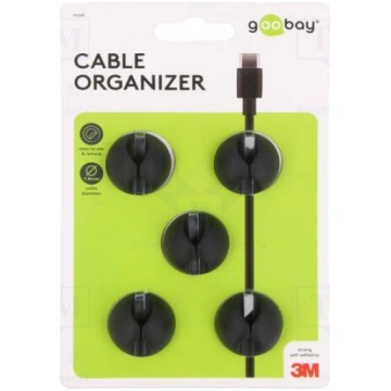 Set of clips | black | Cable P-clips | 5pcs | sing