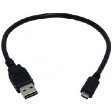 Brackton USB 2.0 - Micro USB kabelis 0.5m (melns)