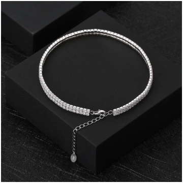 Jewellery S925 Sterling Silver Adjustable Double R