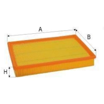 ASSO AB-1305 (C2991/1 ; C2991/2) Gaisa filtrs Poli