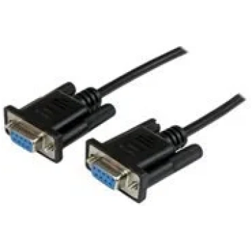STARTECH 2 m melns DB9 nulles modema kabelis START