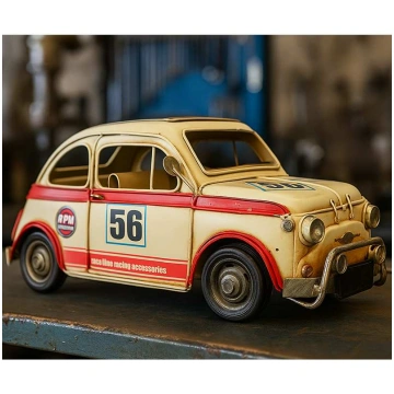 Auto da corsa d'epoca Colore Bianco Modellini