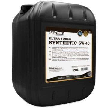 Motoreļļa 5W40 20l ULTRA FORCE REVLINE
