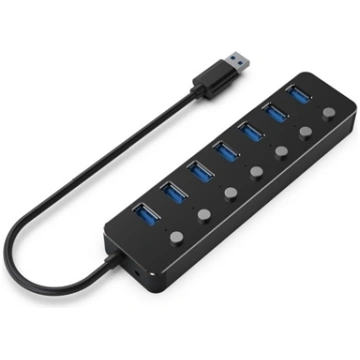 USB Centrmezgls Gembird USB 3.1 Powered 7-port Hub