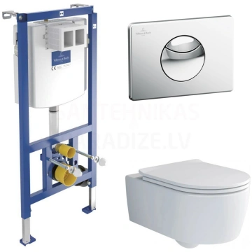 VILLEROY & BOCH komplekts 4 in 1 Iebūvējamais tual
