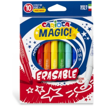 Flomasteri CARIOCA MAGIC, 9gab. + 1 burvju marķier