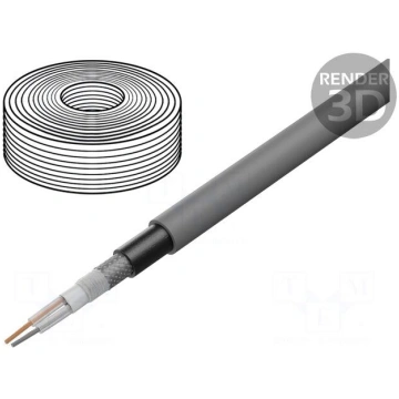 Wire: microphone cable | 2x0,35mm2 | black | OFC |