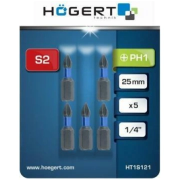 Screwdriver bit; Phillips; PH1; 1/4"; Kind: impact