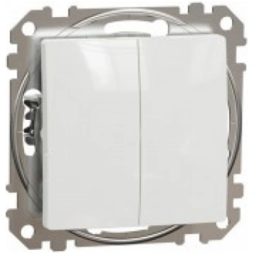 Zvanu poga 1+1 balta 10A Sedna Design Schneider El