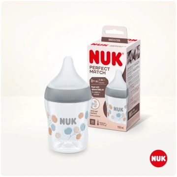 NUK Perfect Match pudele ar temperatūras kontroli 
