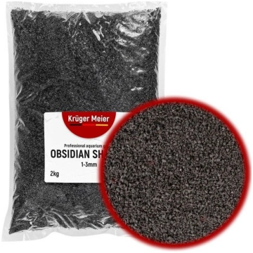 Akvārija grants Kruger Meier Obsidian Shadow, tumš