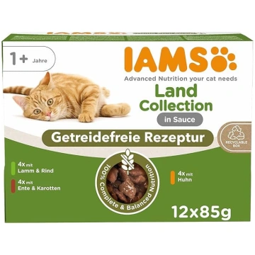 IAMS Delights Land Collection kaķu barība, mitrā b