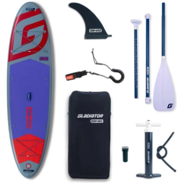 Piepūšamais SUP dēlis Gladiator One 10"8" red