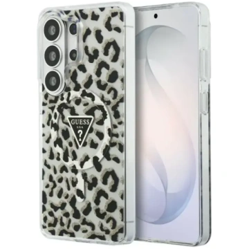 Guess IML Leopard Print Triangle MagSafe vāciņš Sa
