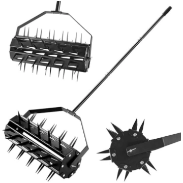 Ritošais zāliena aerators, rotācijas smaiļu aerato