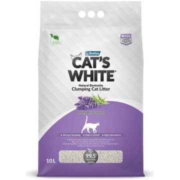 Cementējošie pakaiši kaķiem CAT"S WHITE ar lavanda