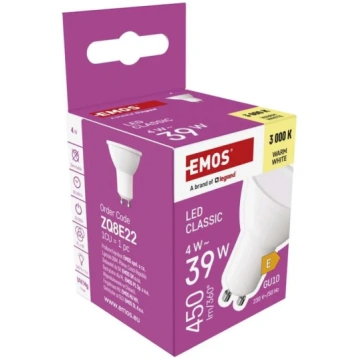 LED bulb GU10 230V MR16 4W 450lm, warm white, 3000