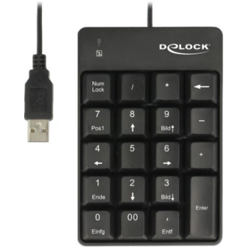 DeLOCK 12481 numeric keypad USB Universal Black (